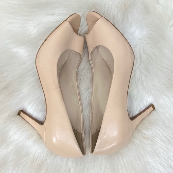Cole Haan Harlow Nude Peep-Toe Pumps [S3121] - Picture 4 of 12